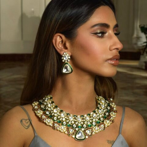 Bejewlled Collar Necklace Set